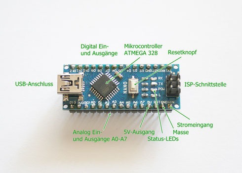 Aufbau eines Arduino Nano
