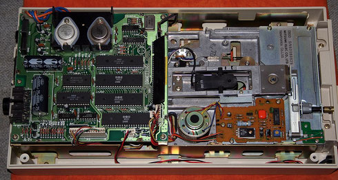 Das Innere des Commodore 1541-Floppylaufwerks
