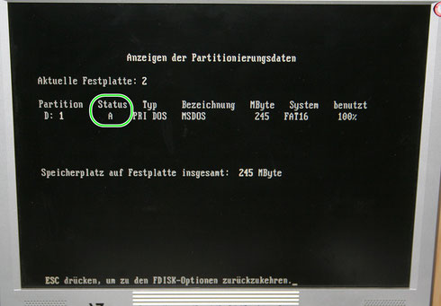 MS-DOS auf dem HP Compaq T5710