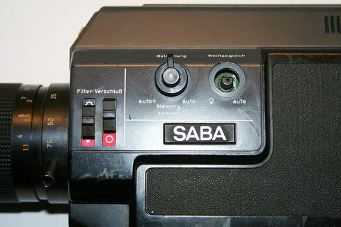 Einstellungen an der SABA CVC 66 Videokamera