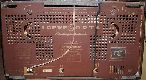 Loewe Opta Magnet 5725W Rückseite